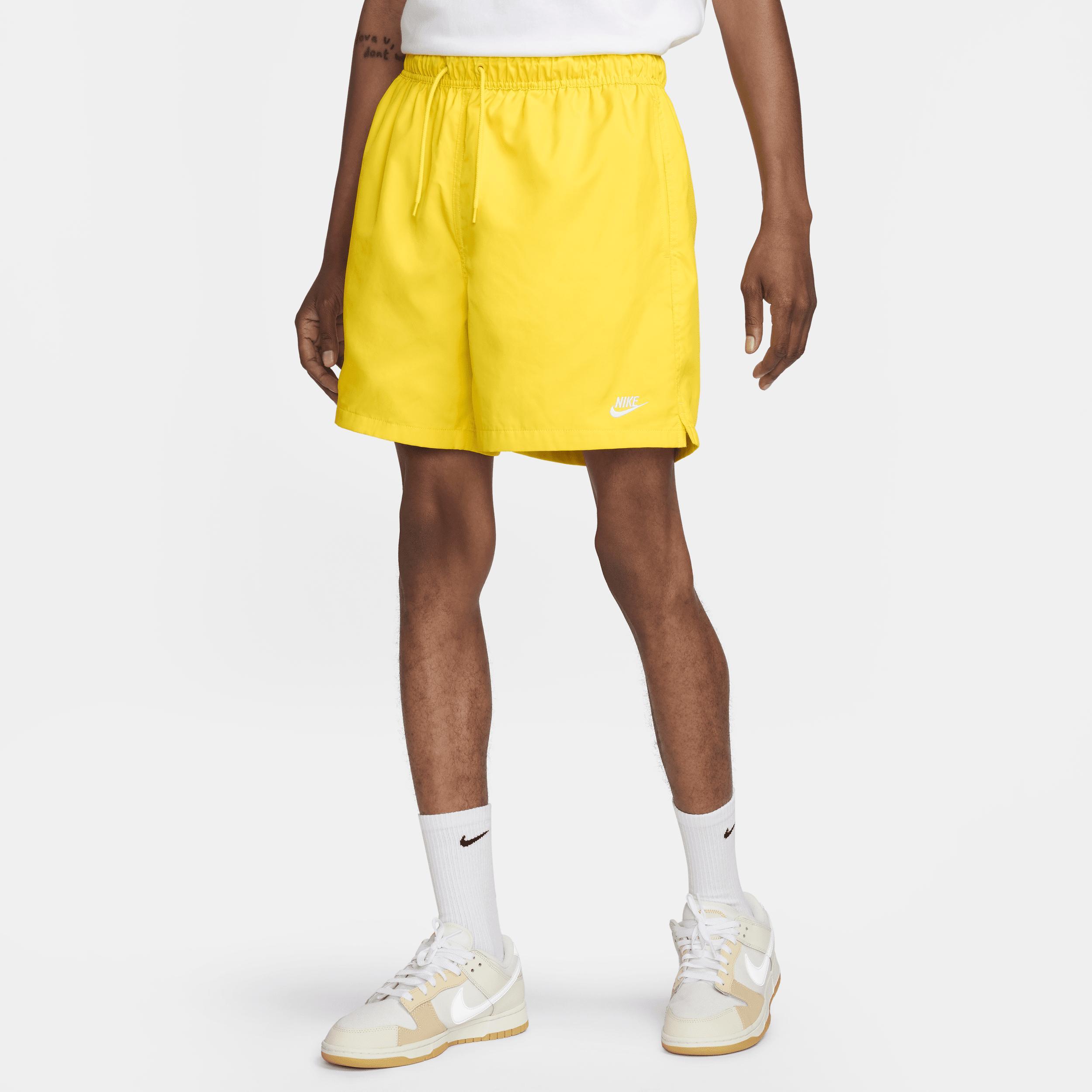 Nike Mens Nike Club Flow Shorts - Mens Lightning/White Product Image