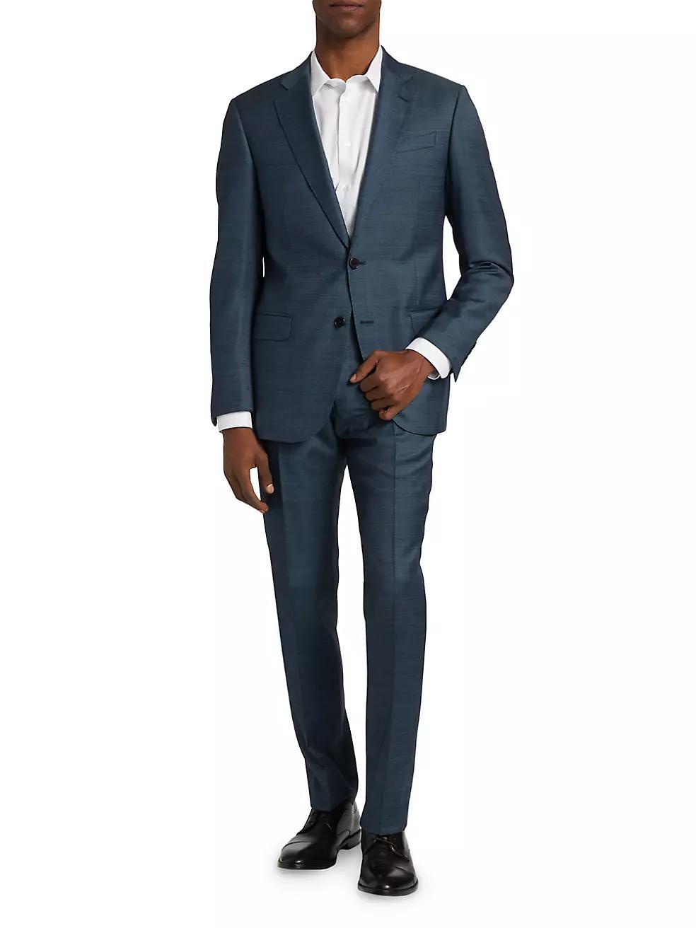 Solid Virgin Wool Suit Product Image