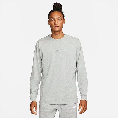 Nike Mens Nike Premium Essentials Long Sleeve SUST T-Shirt - Mens Dk Grey Heather Product Image