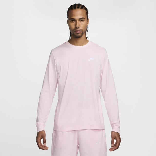 Men's Nike Sportswear Club Long-Sleeve T-Shirt Product Image