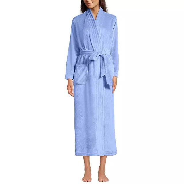 Womens Lands End Cozy Plush Long Wrap Robe Product Image