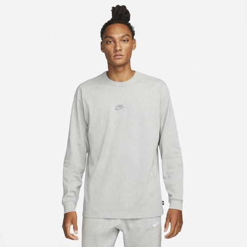 Nike Mens Nike Premium Essentials Long Sleeve SUST T-Shirt - Mens Dk Grey Heather Product Image