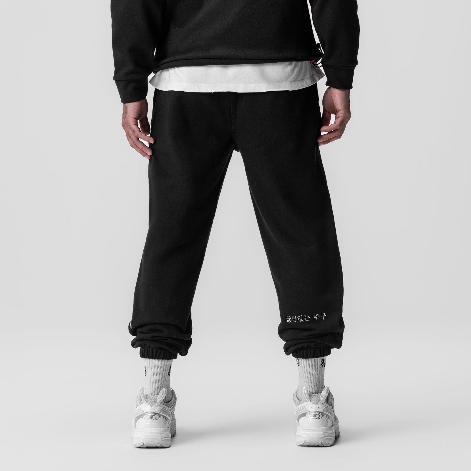 0655. Tech-Terry™ Oversized Sweats - Black "Patch" Product Image