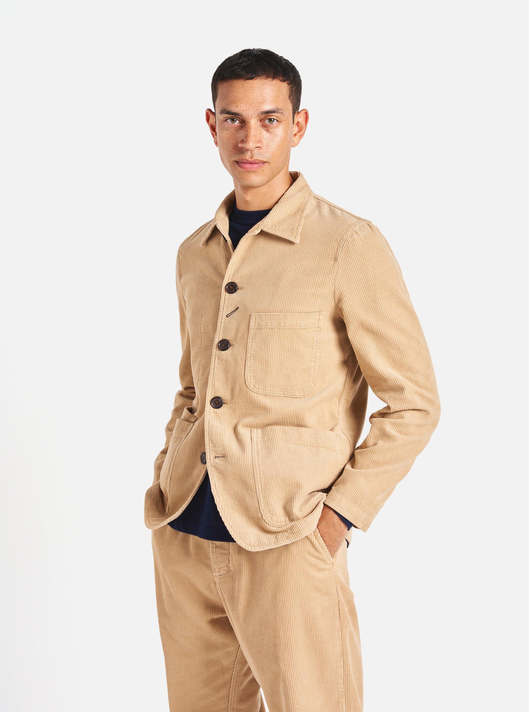 Universal Works Bakers Jacket in Fawn Cord Product Image