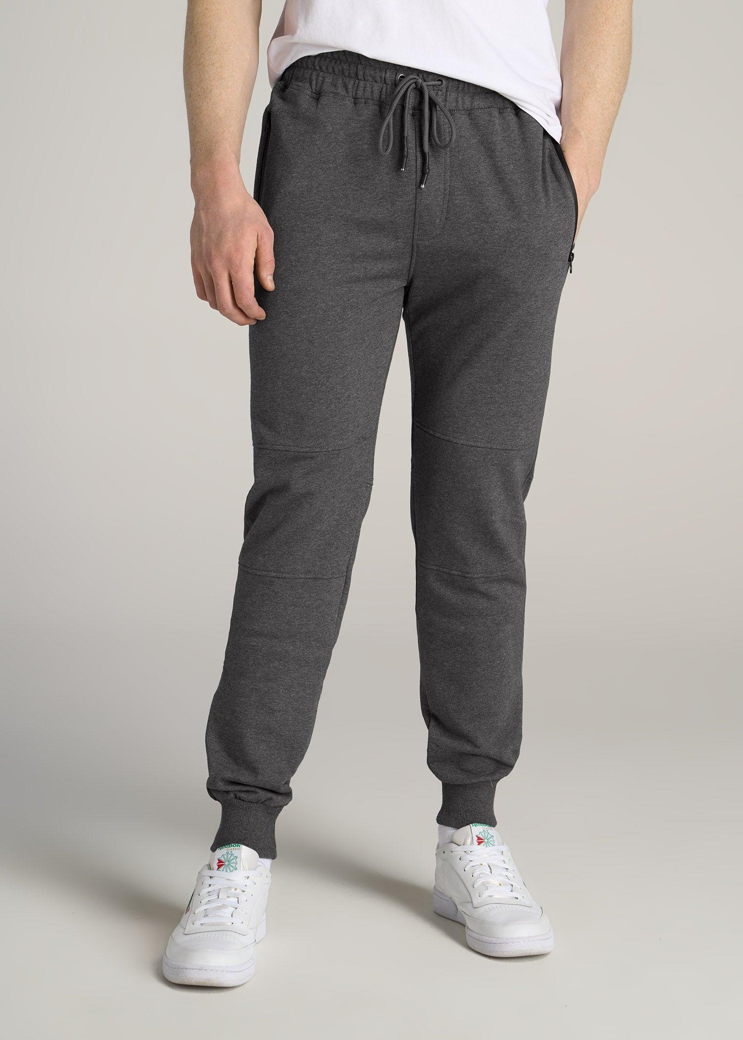 Wearever French Terry Men's Tall Joggers in Charcoal Mix Male Product Image