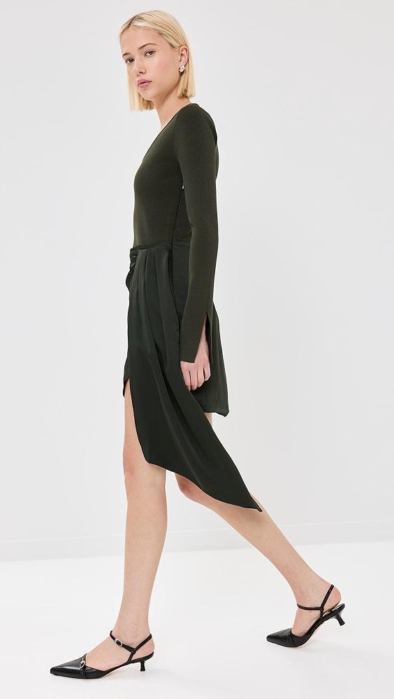 SIMKHAI Springer Long Sleeve Wrapped Dress | Shopbop Product Image