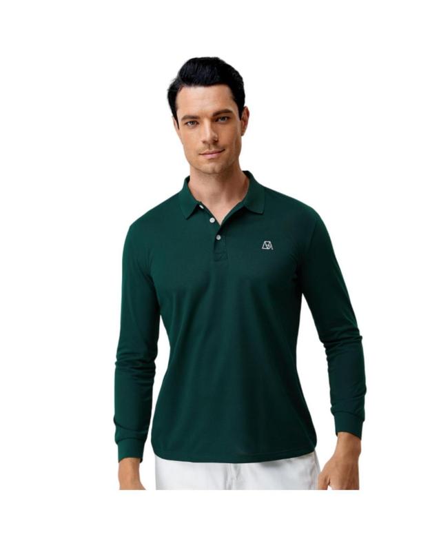 Bellemere New York Mens Bellemere Long Sleeves Tencel Polo Product Image