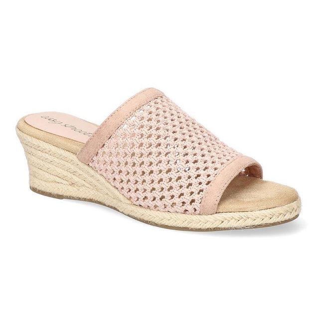 Easy Street Jubilee Womens Espadrille Wedge Slide Sandals Product Image