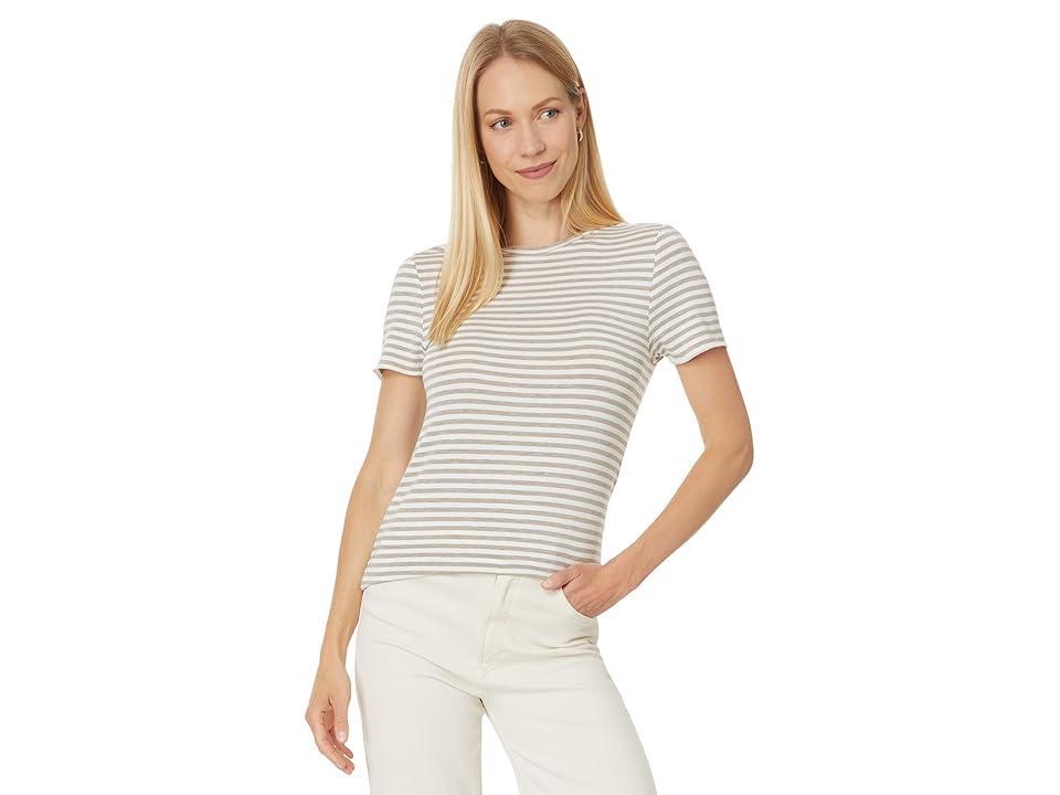 Womens Bamboo Striped Stretch Jersey T-Shirt Product Image