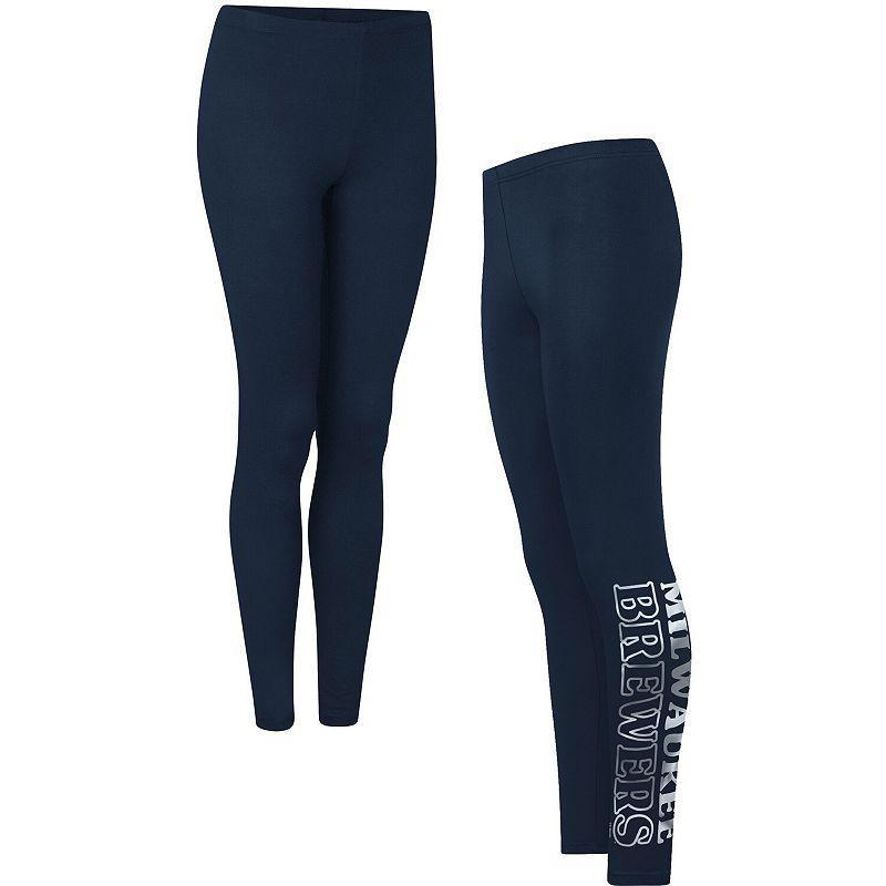 Womens G-III 4Her by Carl Banks Milwaukee Brewers Stadium Lightweight Leggings Blue Product Image