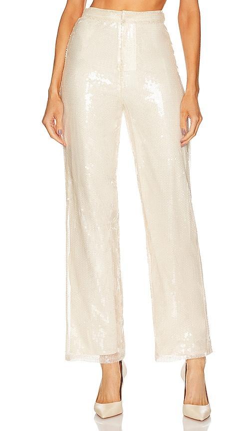 MORE TO COME Georgie Pant in Ivory. Product Image