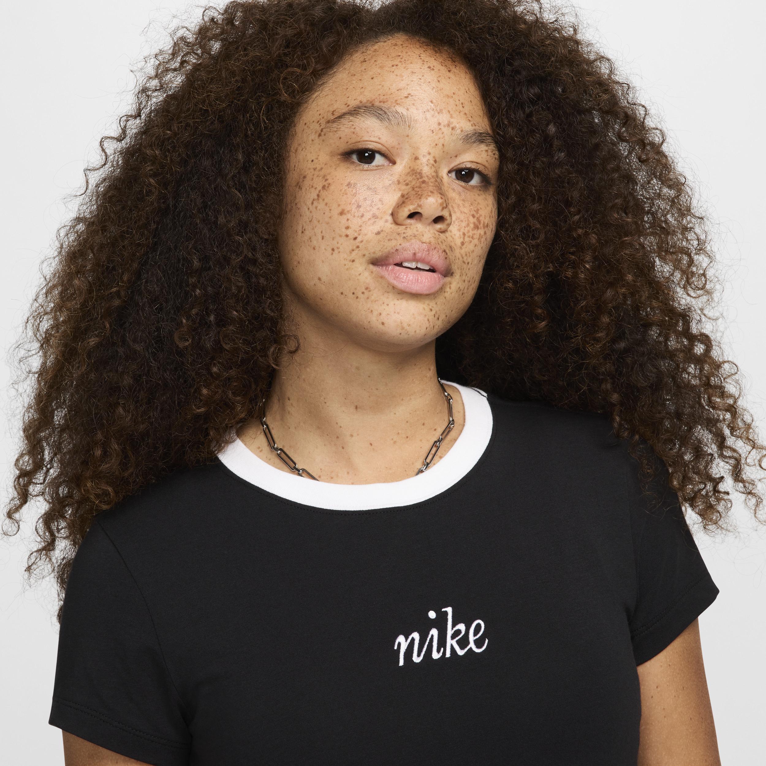 Women's Nike Sportswear Chill Knit Slim Cropped Tee Product Image