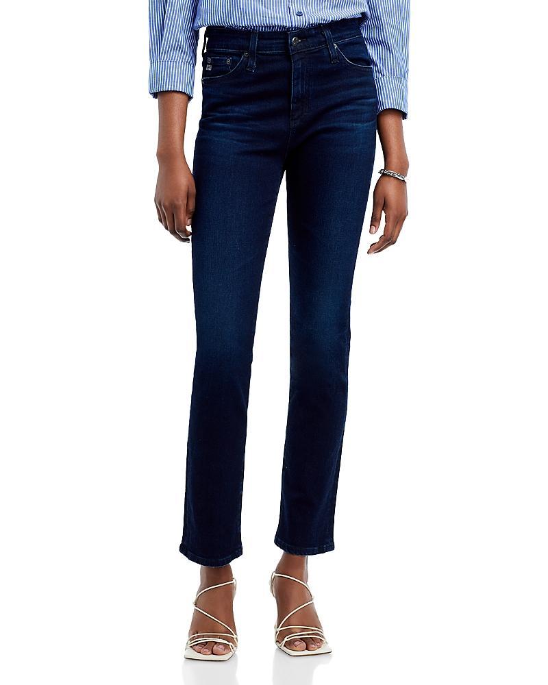 Womens Mari High-Rise Stretch Straight Jeans Product Image