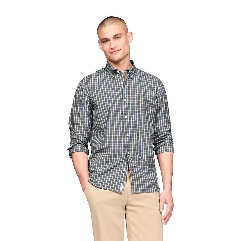 Mens Tommy Hilfiger Twain Check Stretch Poplin Product Image