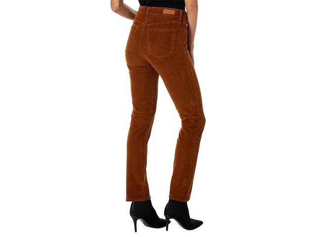 AG Jeans Mari High-Waist Slim Straight Leg Jeans in 1 Year Sulfur Caramel (1 Year Sulfur Caramel) Women's Jeans Product Image