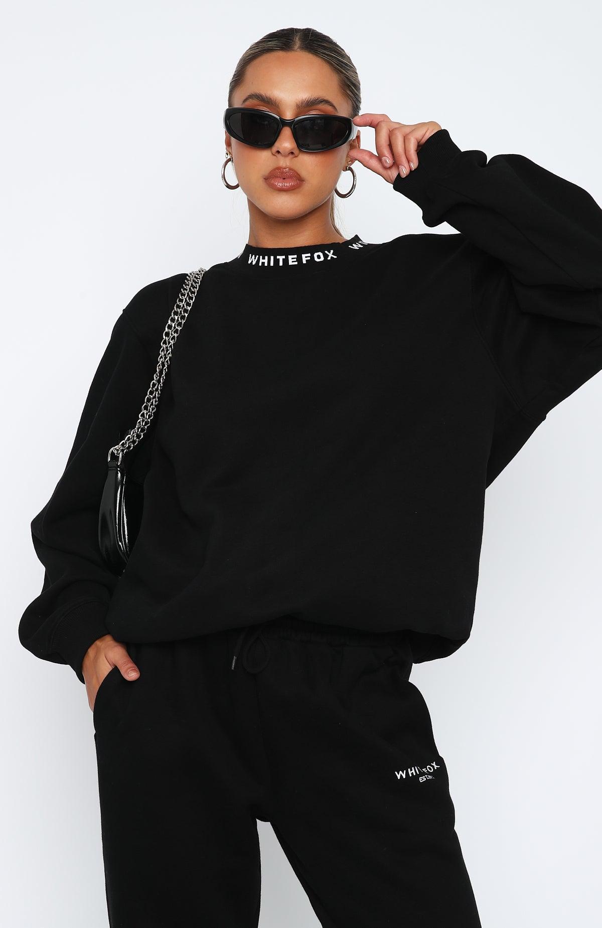 Put It On Repeat Oversized Sweater Black Product Image