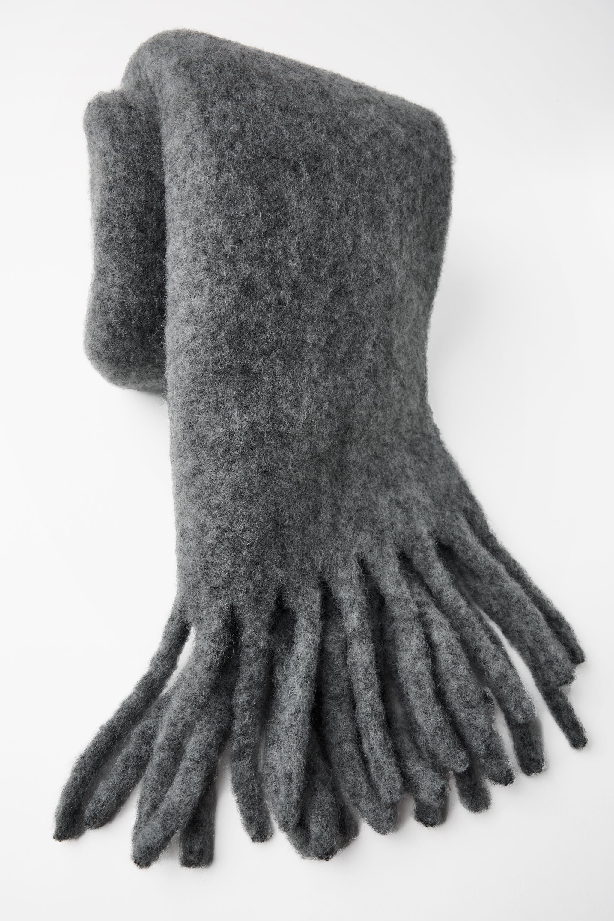 FRINGED WIDE SCARF Product Image