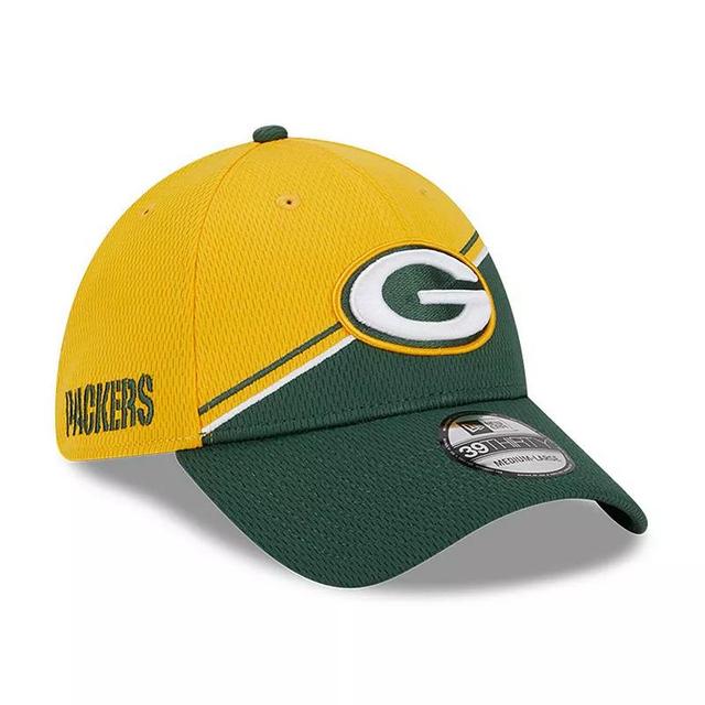 Mens New Era Gold/Green Green Bay Packers 2023 Sideline 39THIRTY Flex Hat Product Image