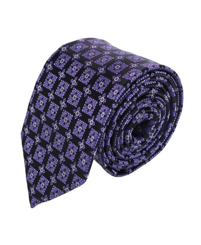 Trafalgar Mens Azzimato Diamond Stately Silk Necktie Product Image