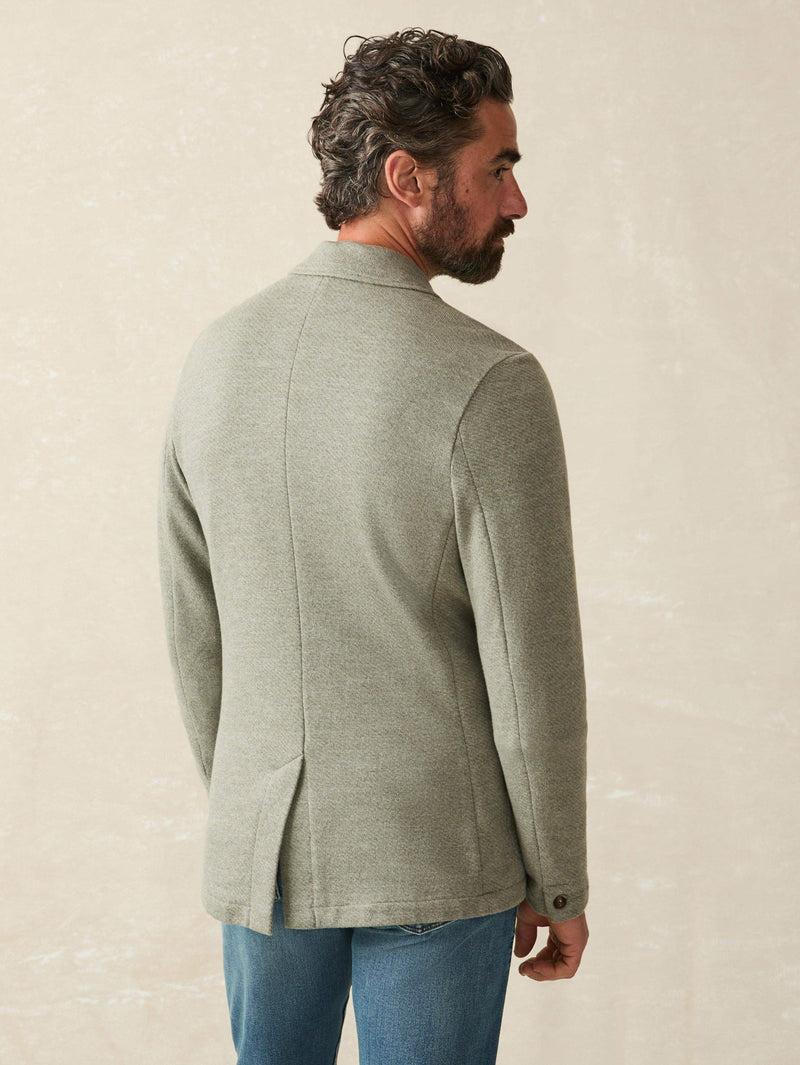 Inlet Knit Blazer - Olive Brush Melange Product Image