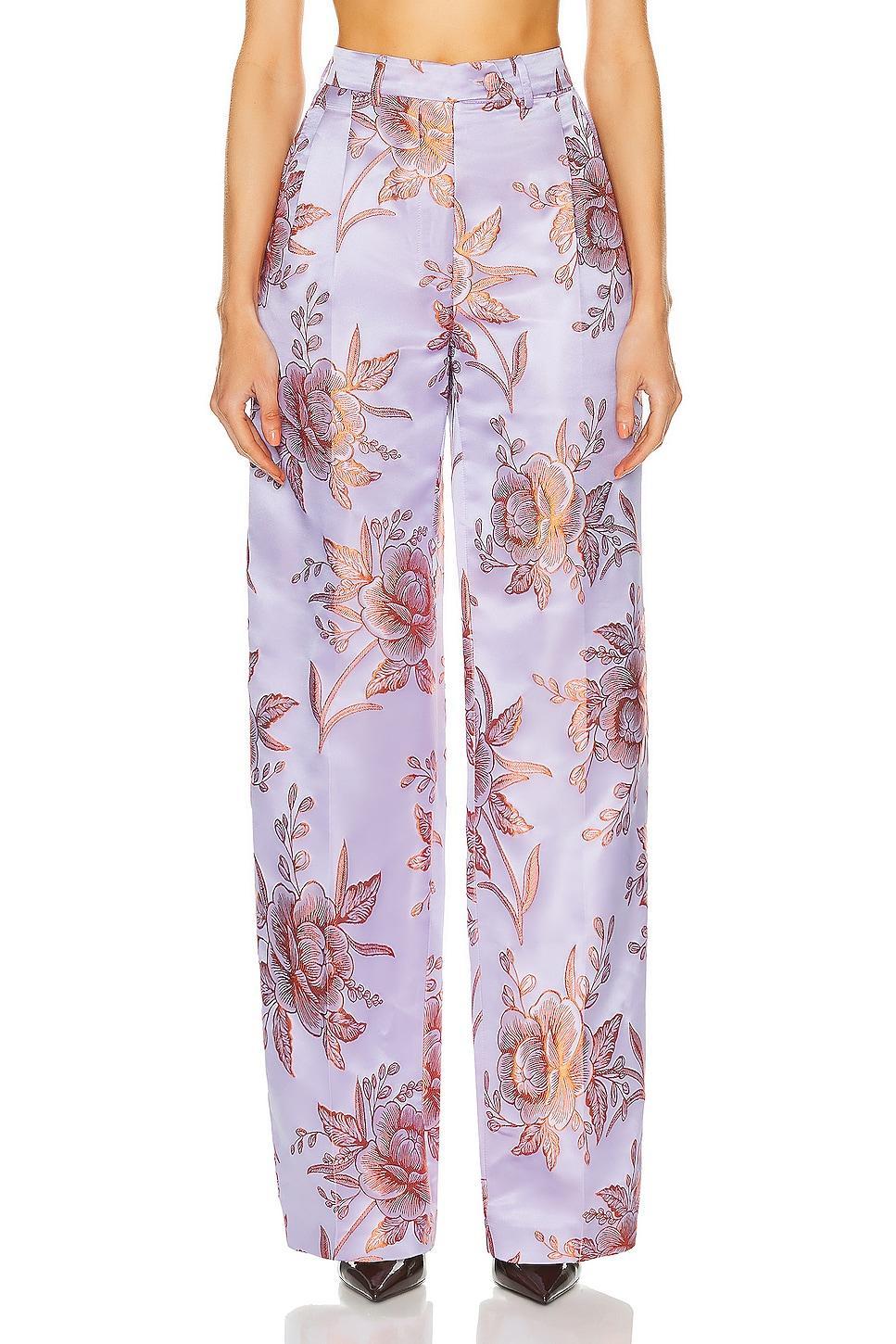 Etro Floral Trouser Lavender. (also in 38). Product Image