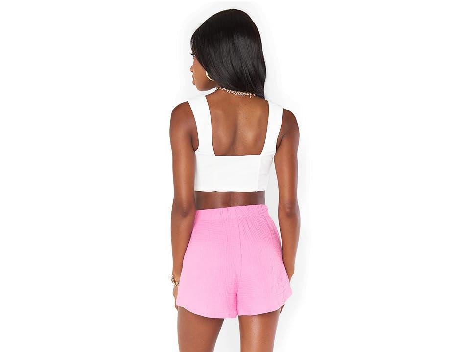 Show Me Your Mumu Hendrix Shorts (Bubblegum Gauze) Women's Shorts Product Image