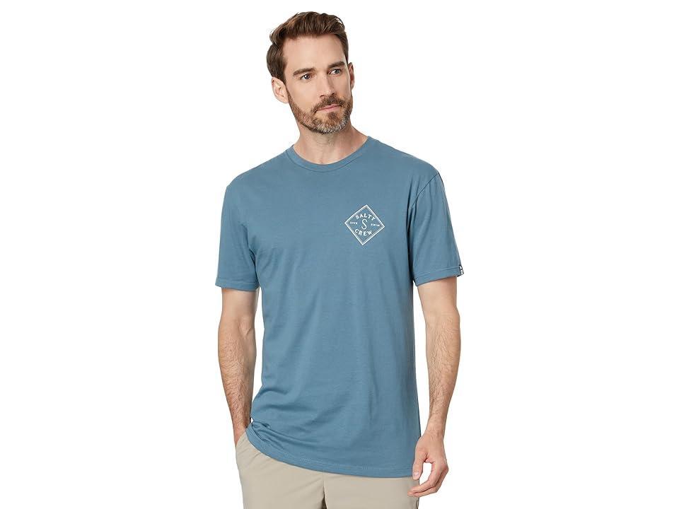 Salty Crew Tippet Premium Short Sleeve Tee (Slate) Men's T Shirt Product Image