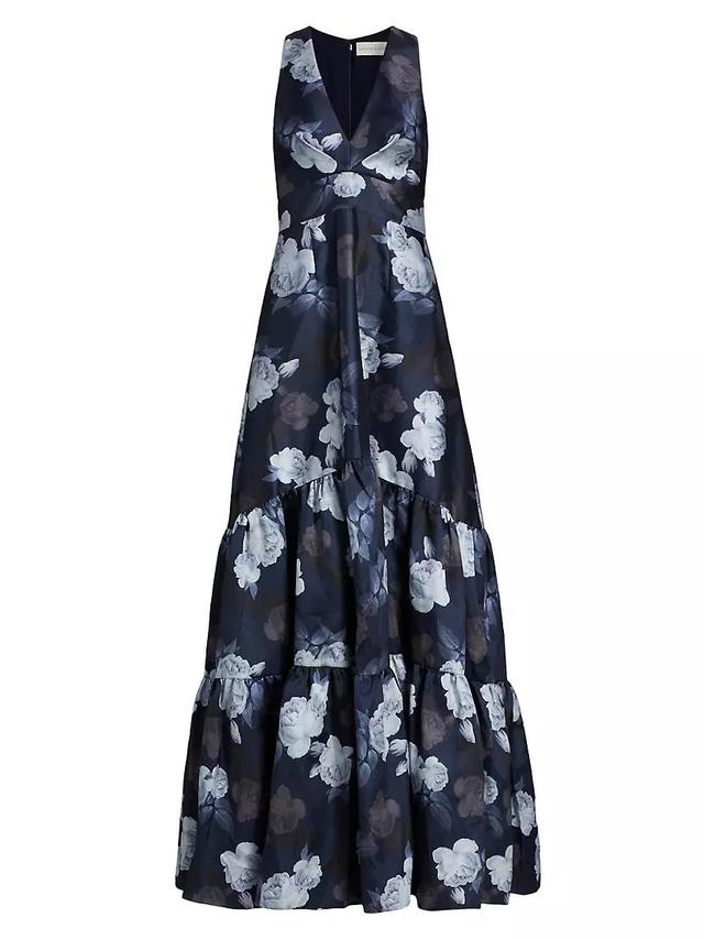 Rori Floral Fit-&-Flare Gown Product Image