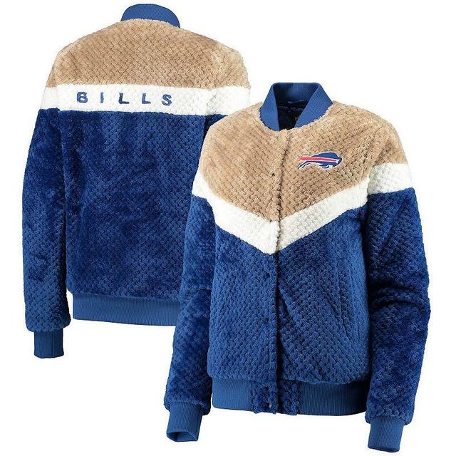 Womens G-III 4Her by Carl Banks Royal/Cream Buffalo Bills Riot Squad Sherpa Full-Snap Jacket Product Image