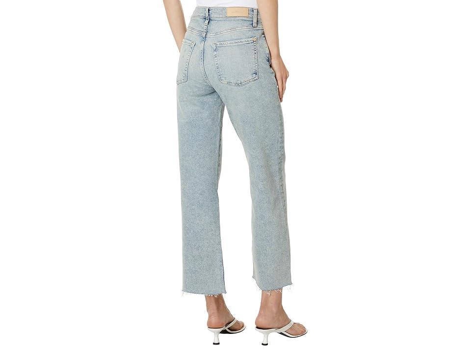 Womens Alexa Cropped Wide-Leg Jeans Product Image