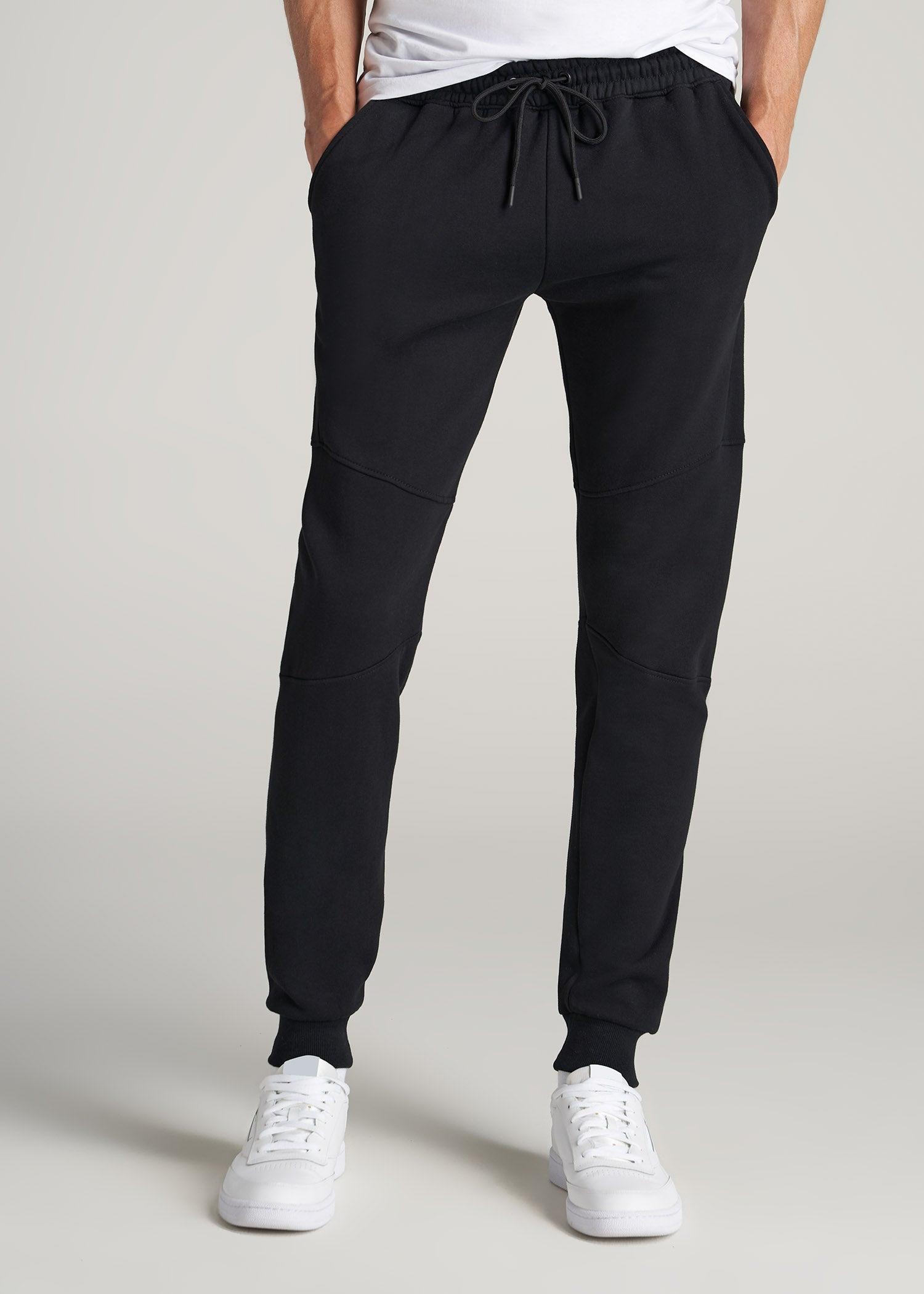 Wearever Fleece Joggers for Tall Men in Black Product Image