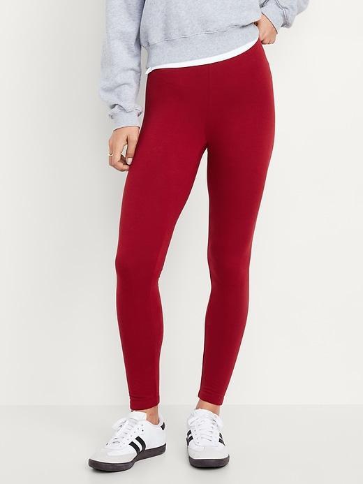 High-Waisted Fleece-Lined Leggings Product Image