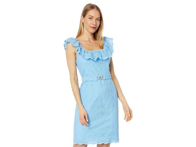 Lilly Pulitzer Ryann Eyelet Shift Dress (Frenchie Kaleidoscope Eyelet) Women's Dress Product Image