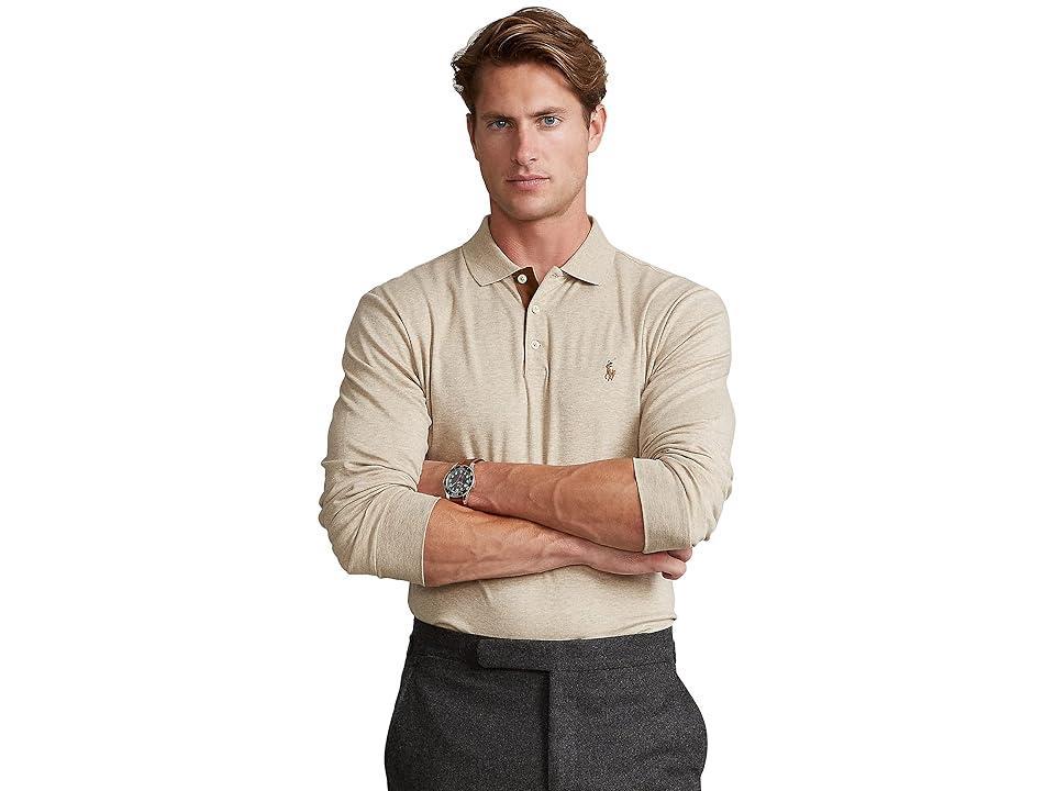 Polo Ralph Lauren Long Sleeve Polo Shirt (Tuscan Heather) Men's Clothing Product Image