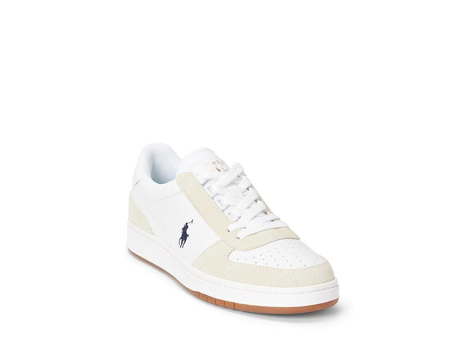 Polo Ralph Lauren Court Low-Top Sneaker Newport Navy Suede/Leather) Men's Shoes Product Image