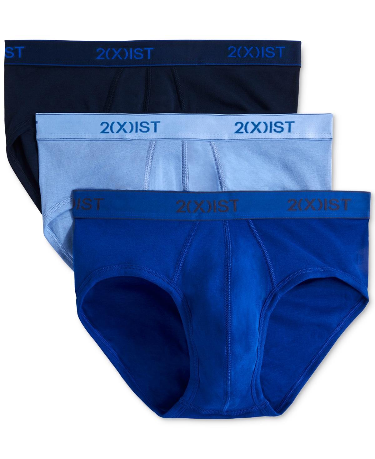 2(x)ist Mens Essential 3 Pack No Show Brief - Black/Charcoal Product Image