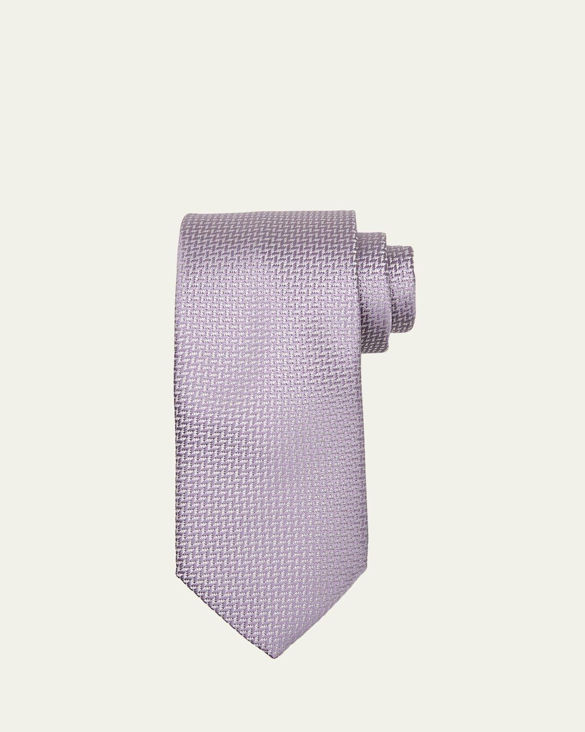 Mens Silk Tonal Chevron Tie Product Image