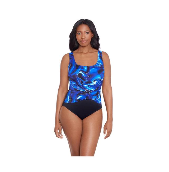 Womens Longitude Twist Pull Sash Tank One-Piece Swimsuit Product Image