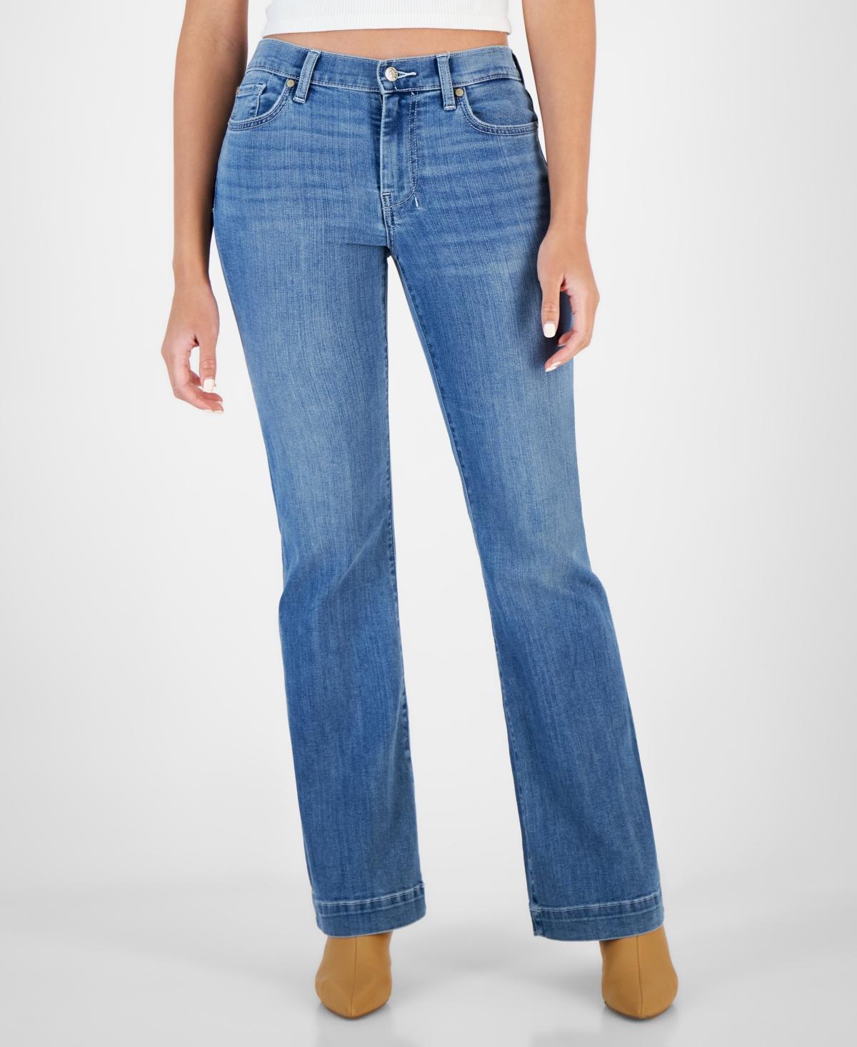 7 For All Mankind Womens Dojo Tailorless Bootcut Jeans Product Image