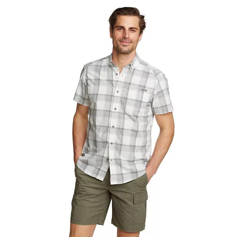 Big & Tall Eddie Bauer Pack It Tech Seersucker Button-Down Shirt, Mens Product Image