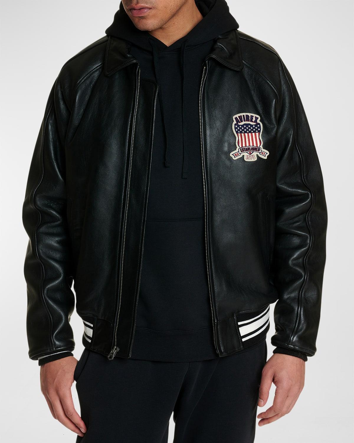 Mens Icon Leather Jacket Product Image