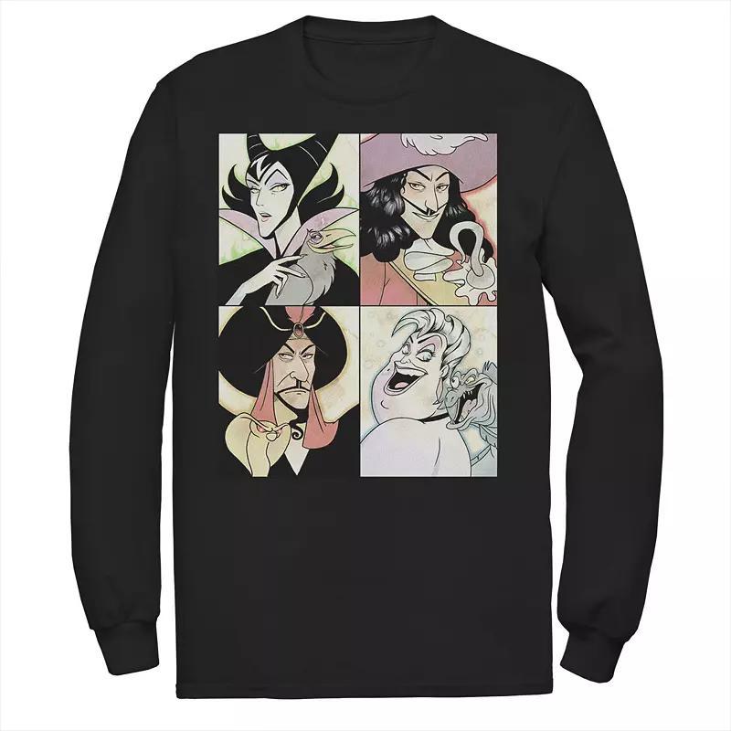 Disneys Villains Mens Anime Watercolor Panels Tee Product Image