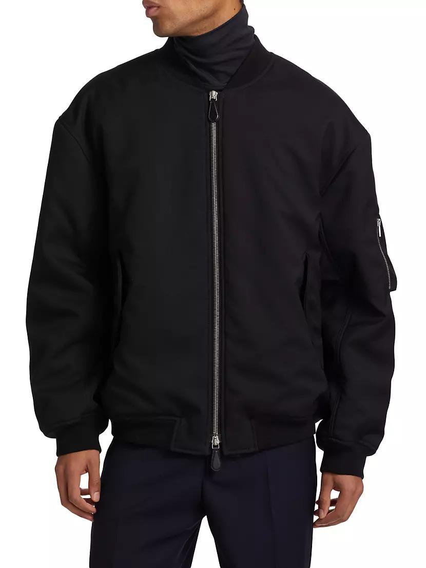 Padded Oversized Bomber Jacket Product Image