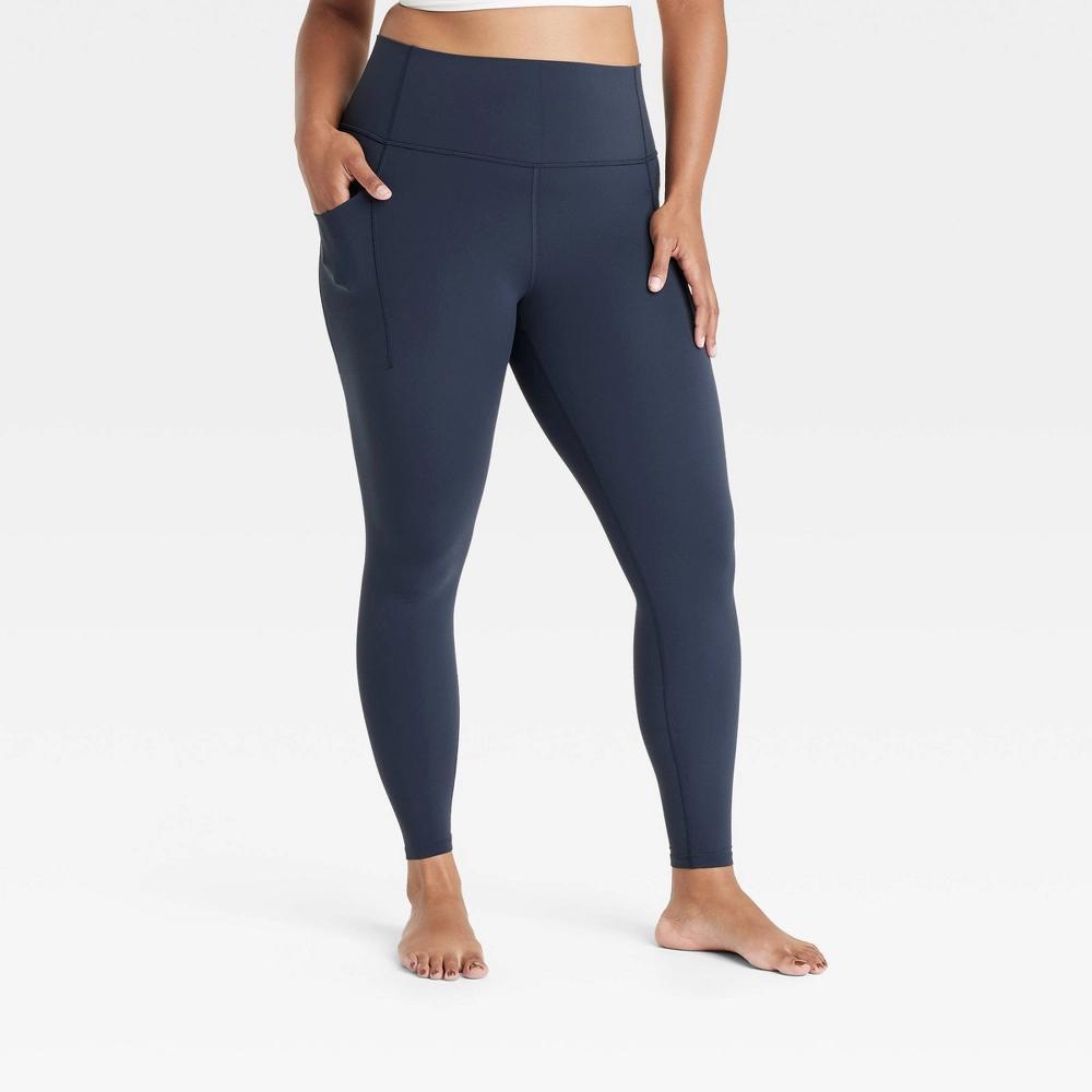 Womens Everyday Soft Ultra High-Rise Pocketed Leggings - All In Motion Navy Blue XL Product Image