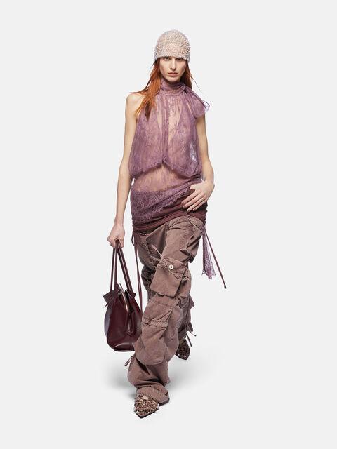 "Fern'' washed mauve long pants product image