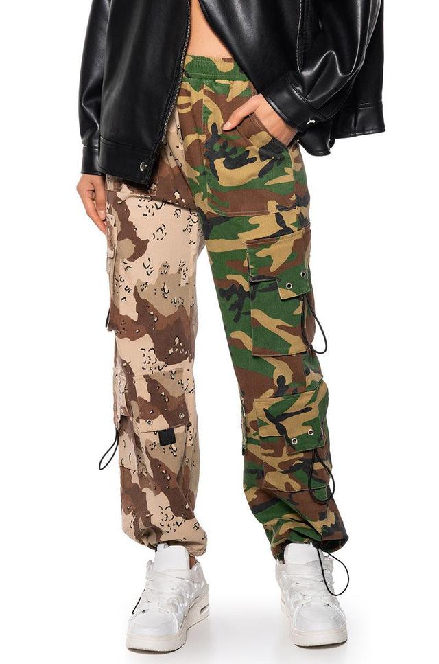 RYANN CAMO COLOR BLOCKED CARGO PANT Product Image