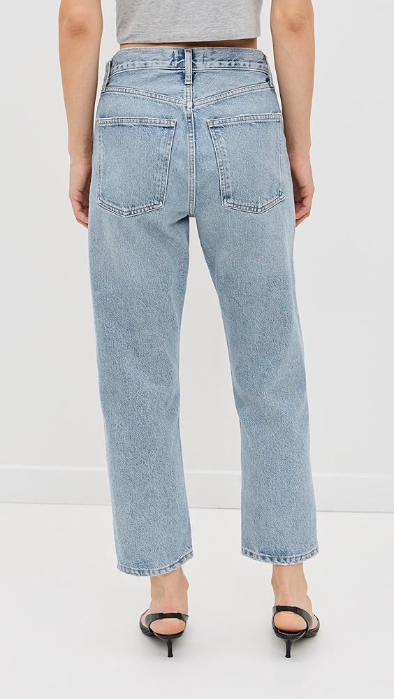 AGOLDE 90 Crop Mid Rise Loose Straight Jeans | Shopbop Product Image