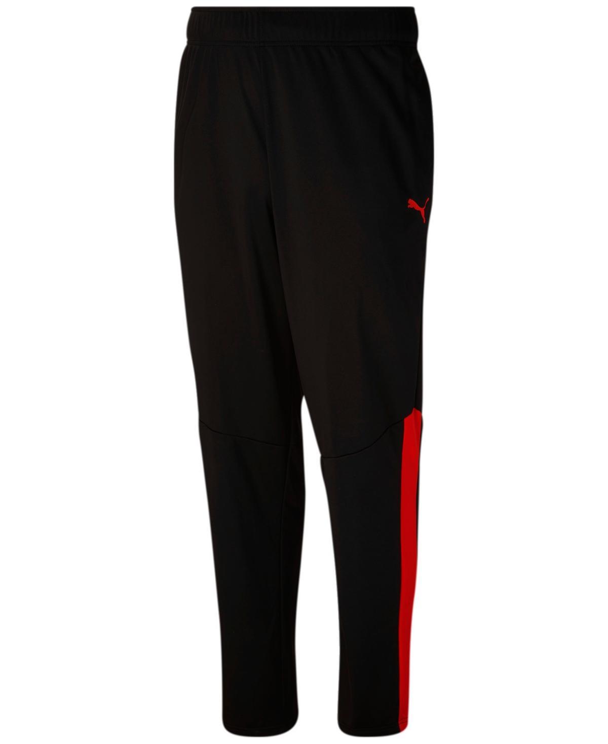 Puma Mens Contrast Panel Tricot Sweatpants - Black Product Image