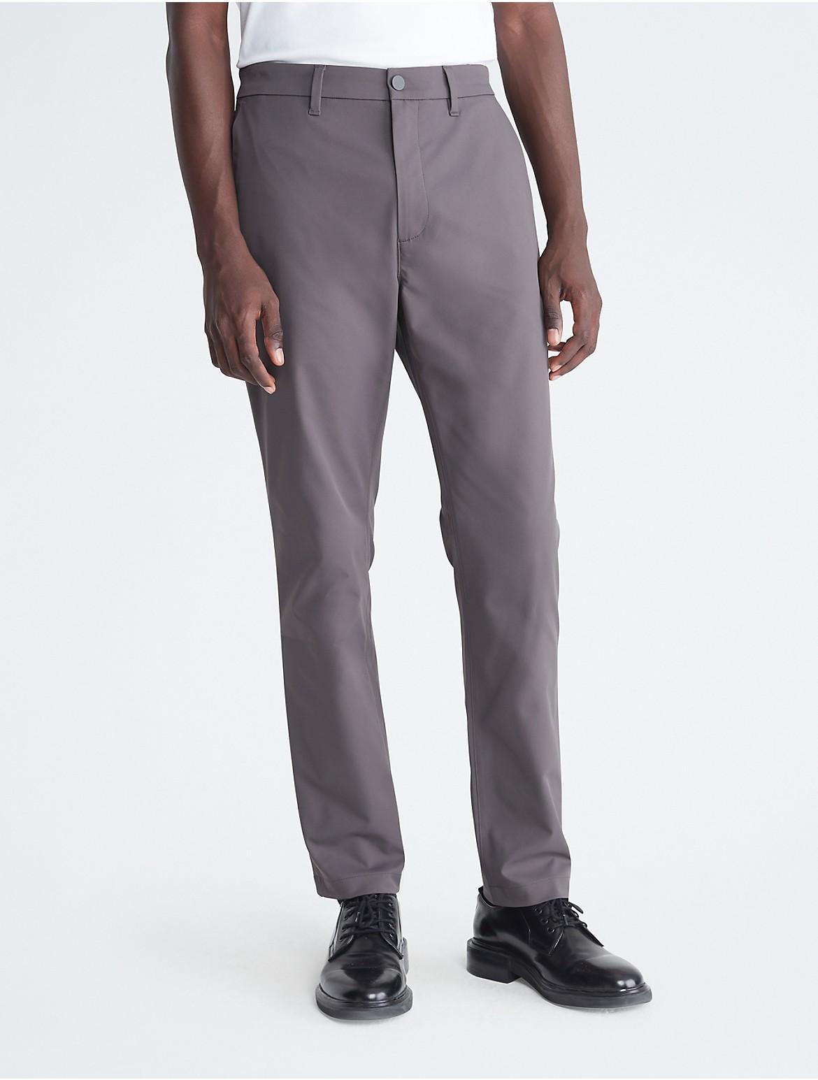 Calvin Klein Mens Calvin Klein Athletic Slim Stretch Woven Chinos - Grey - 29 Product Image