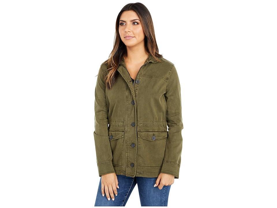 Lucky Brand Utility Jacket (Olive Night) Women's Coat Product Image